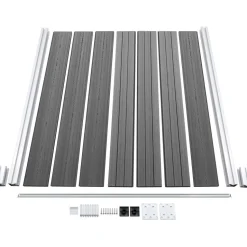 Aitapaneelisarja WPC 353x146 cm harmaa
