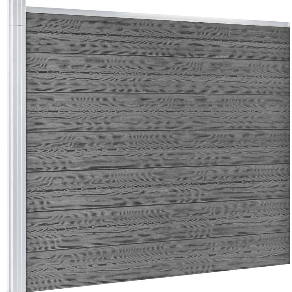Aitapaneelisarja WPC 353x146 cm harmaa