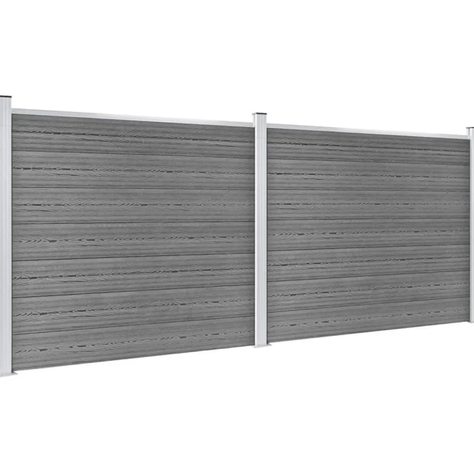 Aitapaneelisarja WPC 353x146 cm harmaa