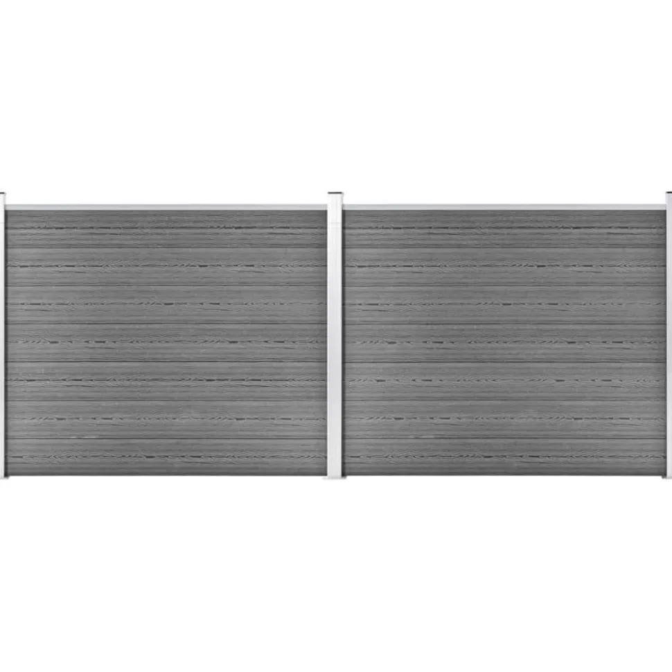 Aitapaneelisarja WPC 353x146 cm harmaa