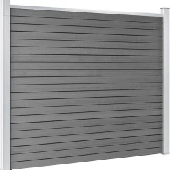 Aitapaneelisarja WPC 353x146 cm harmaa
