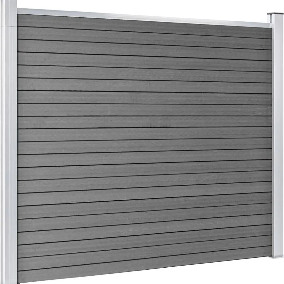 Aitapaneelisarja WPC 353x146 cm harmaa