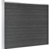 Aitapaneelisarja WPC 699x146 cm harmaa