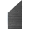 Aitapaneelisarja WPC  1138x(105-186) cm musta