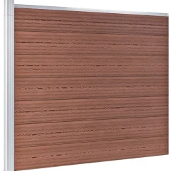 Aitapaneelisarja WPC 699x146 cm ruskea