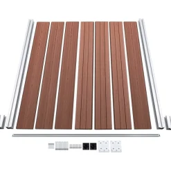 Aitapaneelisarja WPC 526x146 cm ruskea