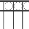 Aitapaneeli teräs 1,7x1,2 m musta