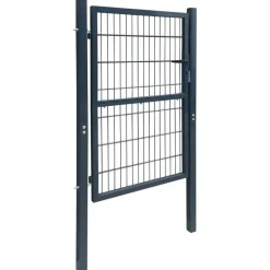 Aitaportti yksiovinen antrasiitin harmaa 106x210cm