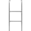 2-askelmaiset trampoliinin tikkaat, teräs, hopea, 82,5 cm