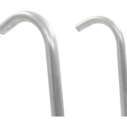 2-askelmaiset trampoliinin tikkaat, teräs, hopea, 82,5 cm