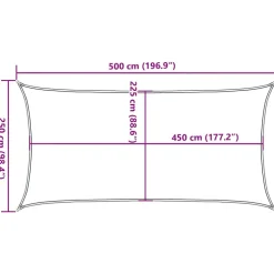Aurinkopurje, 160 g/m² HDPE, eri värejä ja kokoja (16419)