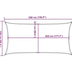 Aurinkopurje, 160 g/m² HDPE, eri värejä ja kokoja (16419)