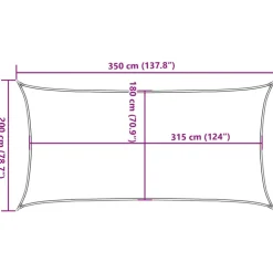 Aurinkopurje, 160 g/m² HDPE, eri värejä ja kokoja (16419)