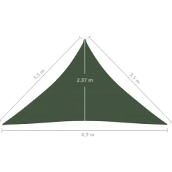 Aurinkopurje 160 g/m² 3x3x3 m HDPE valkoinen