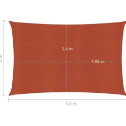Aurinkopurje suorakulma, HDPE, 160g/m², eri kokoja ja värejä