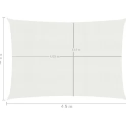 Aurinkopurje suorakulma, HDPE, 160g/m², eri kokoja ja värejä
