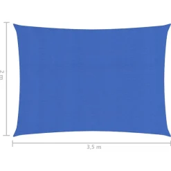 Aurinkopurje suorakulma, HDPE, 160g/m², eri kokoja ja värejä
