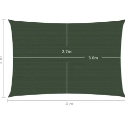 Aurinkopurje suorakulma, HDPE, 160g/m², eri kokoja ja värejä