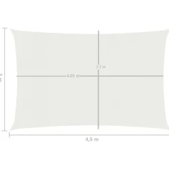 Aurinkopurje suorakulma, HDPE, 160g/m², eri kokoja ja värejä
