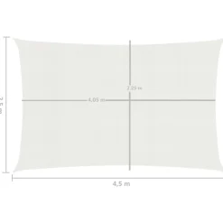Aurinkopurje suorakulma, HDPE, 160g/m², eri kokoja ja värejä