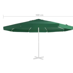 Aurinkovarjon vaihtokangas musta 500 cm (12544)
