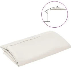 Aurinkovarjon vaihtokangas, halkaisija 300/350 cm, eri värejä ja kokoja (09960)