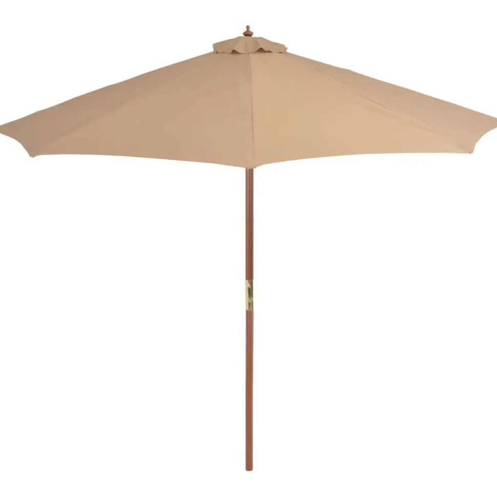 Aurinkovarjo puurunko 300 cm ruskeanharmaa