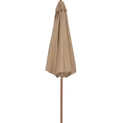 Aurinkovarjo puurunko 300 cm ruskeanharmaa