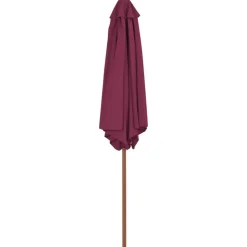 Aurinkovarjo puurunko 270 cm viininpunainen