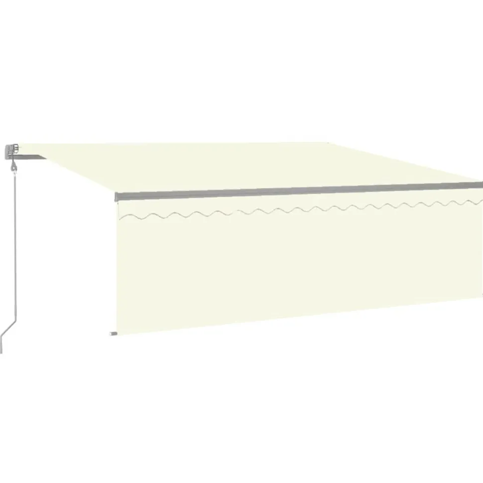 Automaattimarkiisi verhoLED/tuulisensori 3x2,5 m sininen/valkoinen