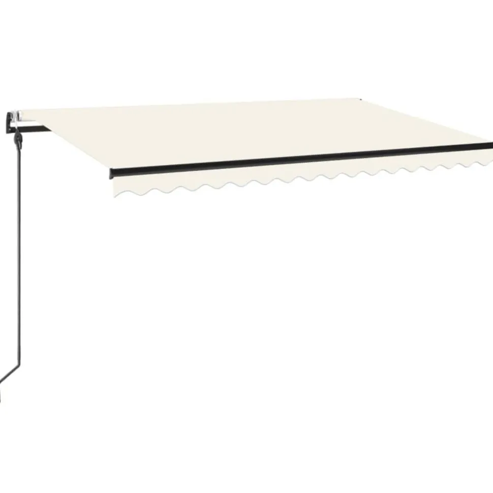 Automaattisesti sisäänkelattava markiisi 350x250 cm kerma