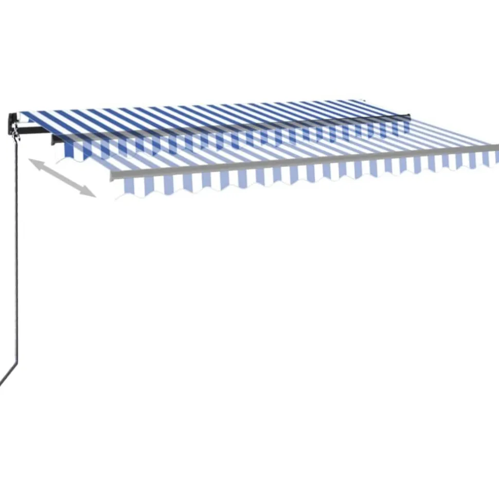 Automaattisesti sisäänkelattava markiisi 350x250 cm kerma