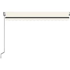 Automaattisesti sisäänkelattava markiisi 350x250 cm kerma