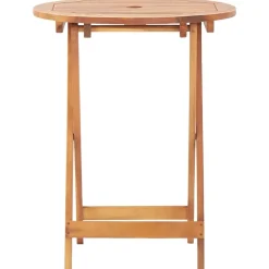 Bistrosarja 3-osainen musta polyrottinki ja täysi akasiapuu (81790)
