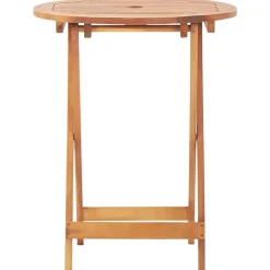 Bistrosarja 3-osainen musta polyrottinki ja täysi akasiapuu (81790)