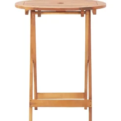 Bistrosarja 3-osainen musta polyrottinki ja täysi akasiapuu (81790)