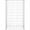 Gabion-kivikori kansilla galvanoitu teräs 60x50x100 cm