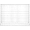 Gabion-kivikori kansilla galvanoitu teräs 150x60x100 cm