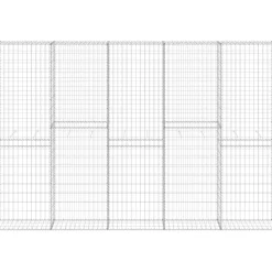 Gabion-kivikori kansilla galvanoitu teräs 300x30x200 cm