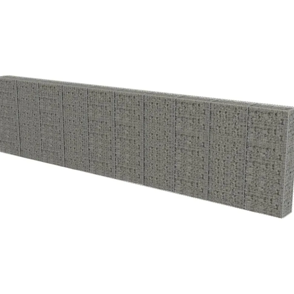 Gabion-kivikori kansilla galvanoitu teräs 600x30x150cm