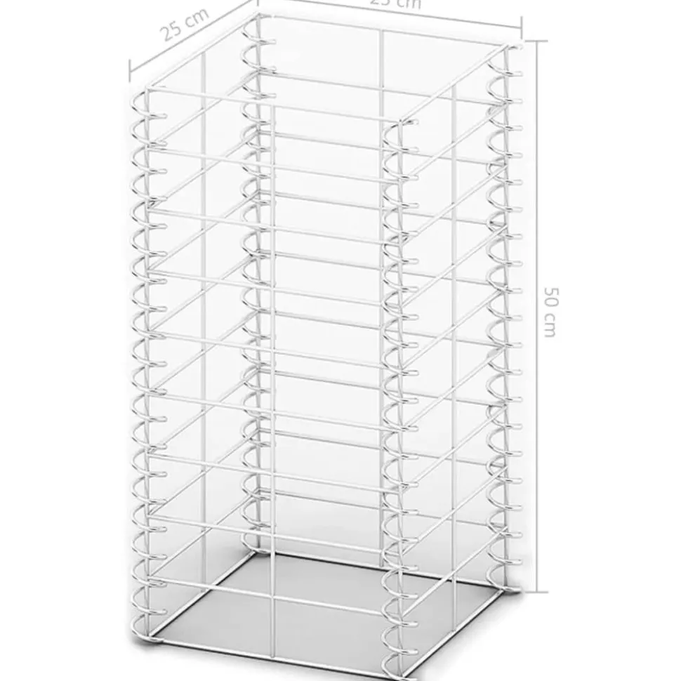 Gabion-/kivikorisarja 3kpl galvanoitu vaijeri 25x25x50cm