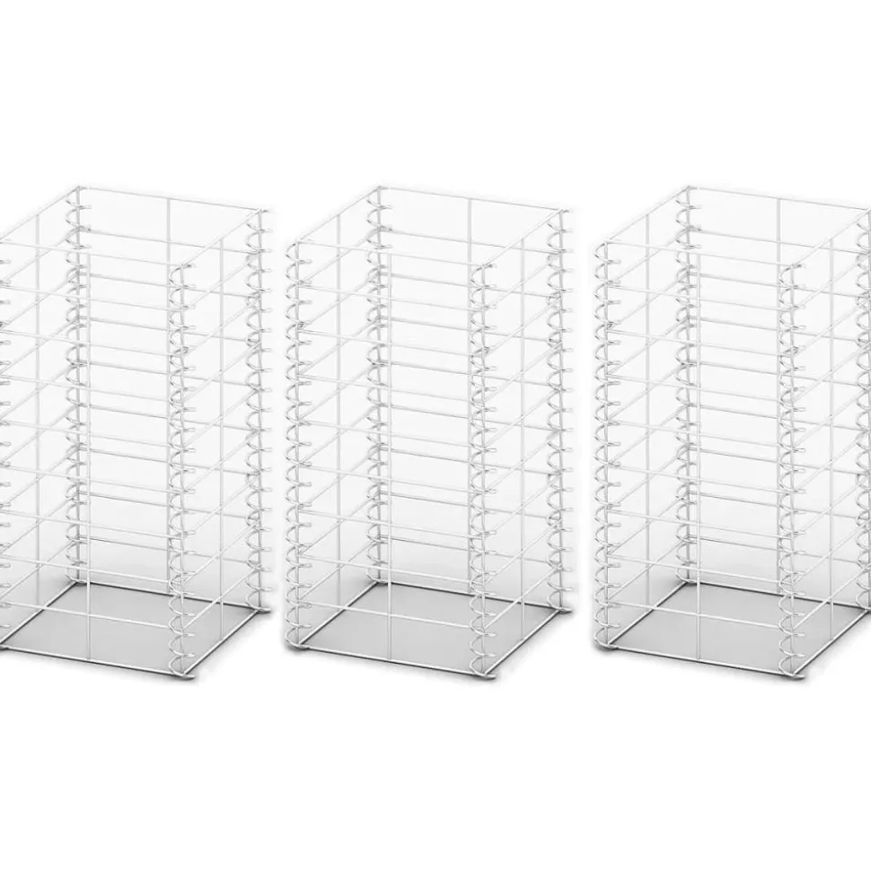 Gabion-/kivikorisarja 3kpl galvanoitu vaijeri 25x25x50cm