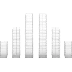 Gabion-/kivikorisarja 6kpl galvanoitu vaijeri eri kokoja