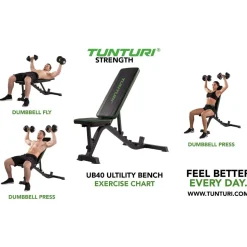 Harjoittelupenkki Tunturi UB40 Utility Bench max. 200 kg