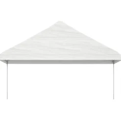 Huvimaja katolla valkoinen 11,15x5,88x3,75 m polyeteeni