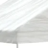 Huvimaja katolla valkoinen 8,92x5,88x3,75 m polyeteeni