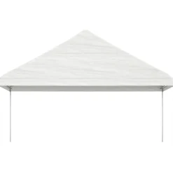 Huvimaja katolla valkoinen 13,38x5,88x3,75 m polyeteeni