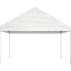 Huvimaja valkoinen 15,61x4,08x3,22 m polyeteeni