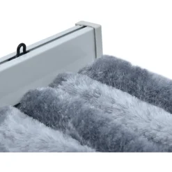 Hyönteisverho hopea 100x220 cm chenille