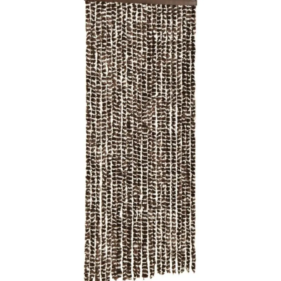 Hyönteisverho ruskea ja valkoinen 90x220 cm chenille